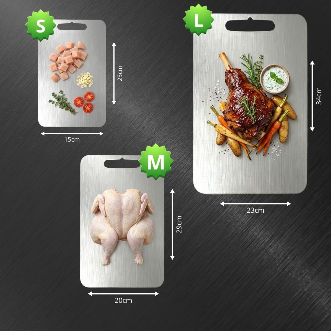 PURETITAN™ STAINLESS STEEL CUTTING BOARD