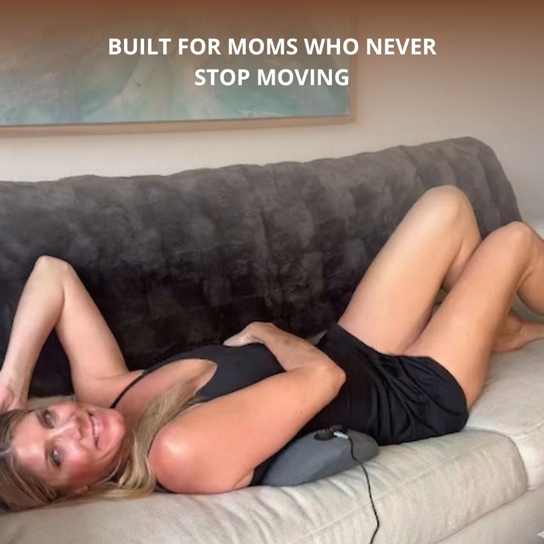 Lumbar Massage Pillow with Heat — Built for Moms Who Never Stop Moving